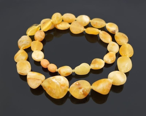 Бусы янтарь природный (7105)