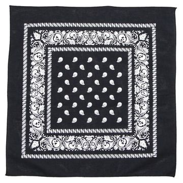 Бандана Черная с черепами в огурцах (306)