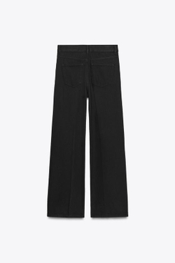 ZARA ДЖИНСЫ ZW COLLECTION СО СРЕДНЕЙ ПОСАДКОЙ, ЧЕРНЫЙ