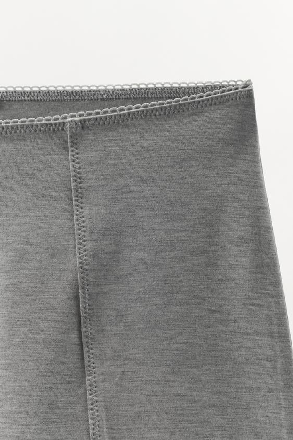 ZARA БОКСЕРЫ ИЗ МОДАЛА С ВОЛНИСТЫМ КРАЕМ, СЕРЫЙ