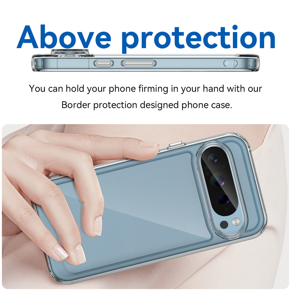Усиленный чехол с мягкими рамками для Google Pixel 9 Pro, увеличенные защитные свойства