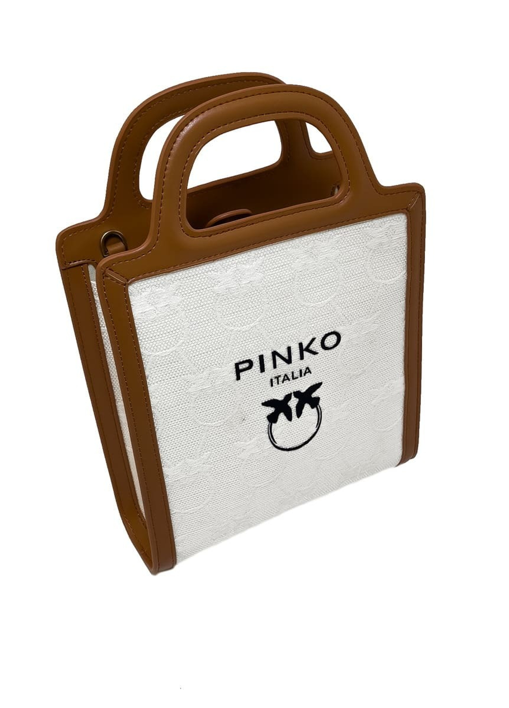 MINI LOVE BIRDS TOTE BAG – brown