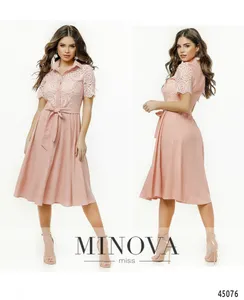 Платье 2179-пудровый Minova