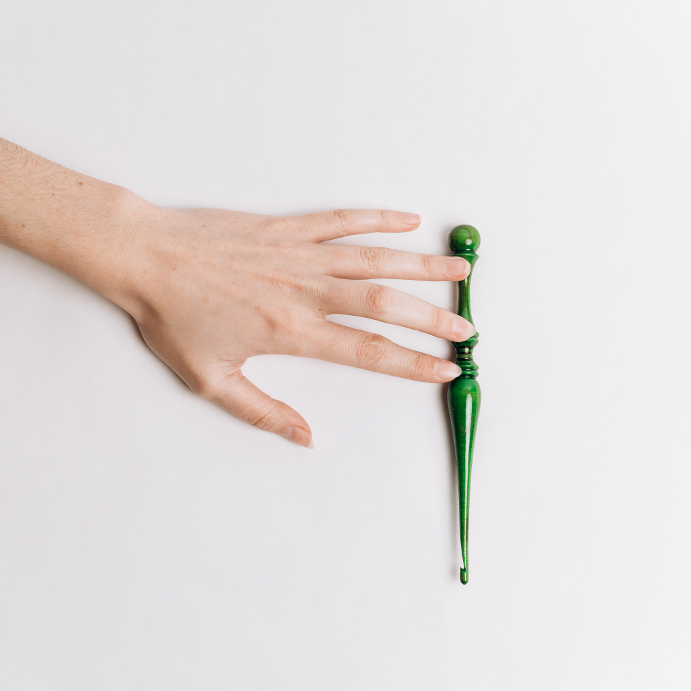 Деревянный крючок для вязания из древесины клена 5 мм. K324