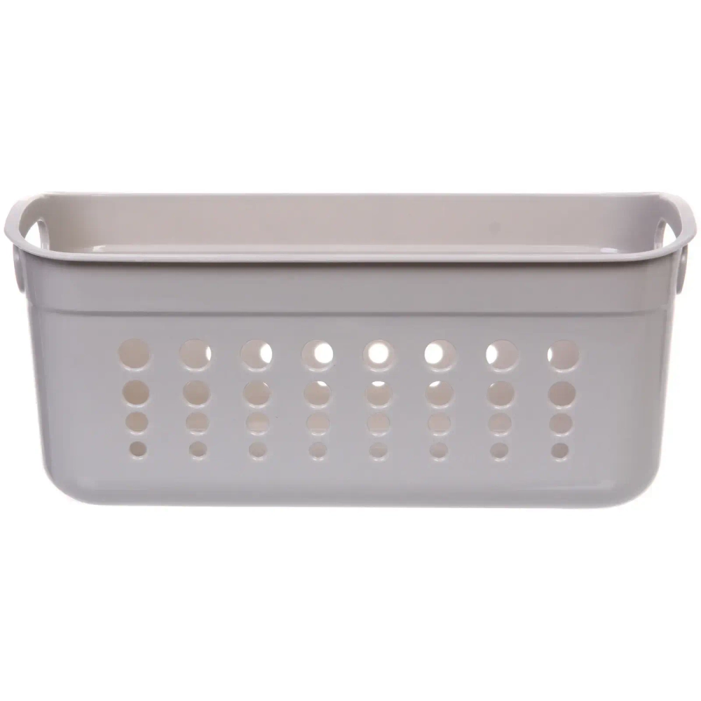 Корзина - органайзер универсальная для хранения с ручками «ТРЕВАЛЬ», цвет серый 29*13.3*12.5см