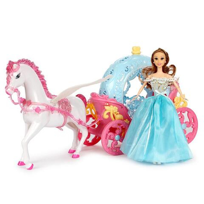 Карета с лошадью и куклой, коробка 349A