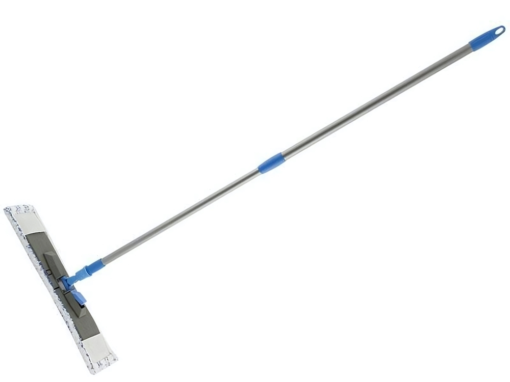 Швабра для пола BRILLIANCE с насадкой из микрофибры с абразивом, телескопическая рукоятка 120см