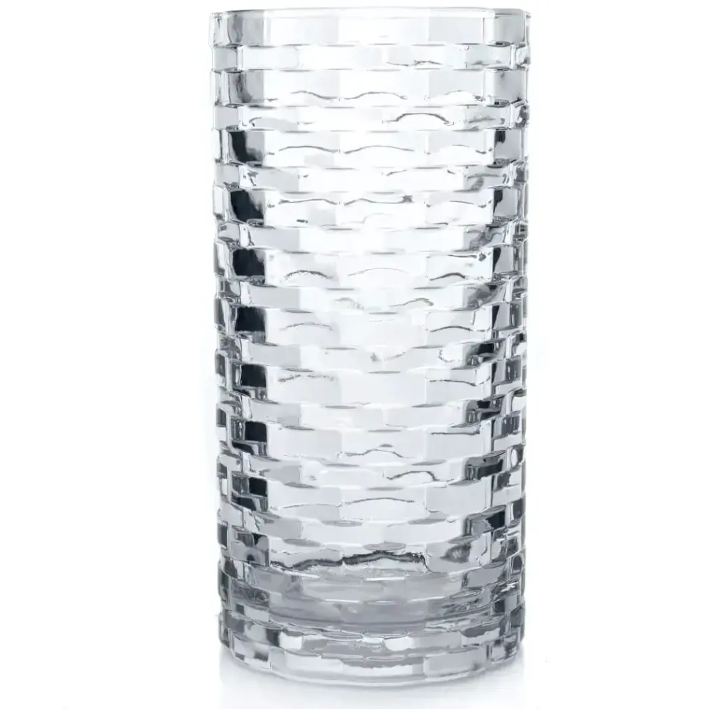 Ваза стеклянная 24см «Раттан» 53439SLB