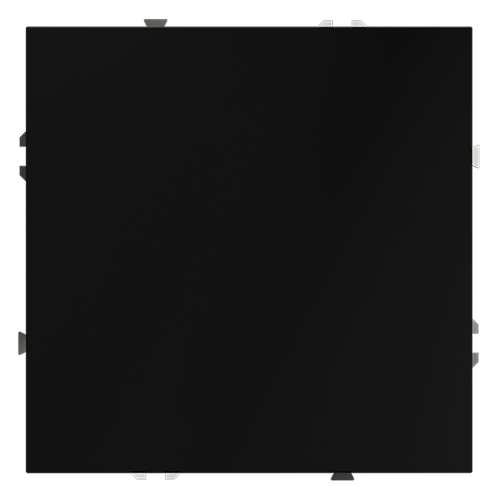 Заглушка VOLTUM S70 с суппортом, (черный матовый)