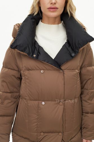 Двусторонний пуховик с капюшоном