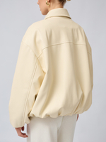 Бомбер утепленный с металлической молнией