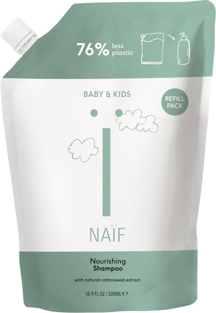 Naif питательный шампунь для детей с рождения Baby &amp; Kids Nourishing Shampoo Refill