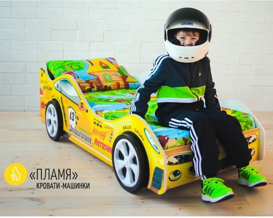 Кровать-машинка ПЛАМЯ