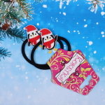 Резинки для волос детские 2шт. «Новогодние чудеса - Пингвинчики», d-3,5см