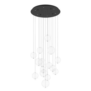 Каскадная люстра 6X5,4W 3000K 390333 черный/прозрачный ESPARDELLO Eglo