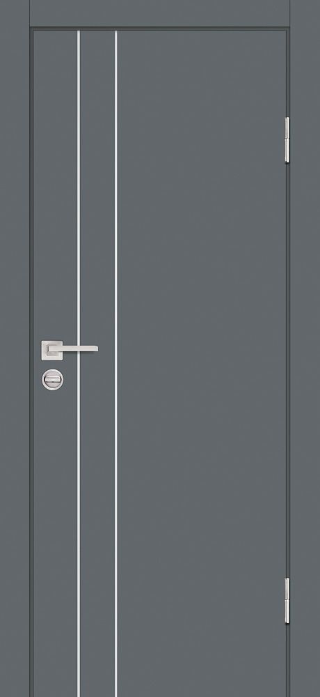 Дверь P-14 / Цвет Графит / Двери PROFILO PORTE