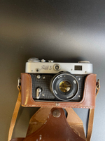 Фотоаппарат "ФЭД-3" с объективом "ФЭД" в оригинальном кофре, металл, стекло, кожа, Харьковский машиностроительный завод им. Дзержинского (ФЭД), СССР, 1961-1979 гг.