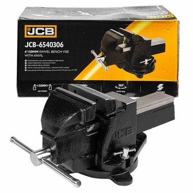 Тиски стальные поворотные с наковальней 6''-150мм JCB JCB-6540306