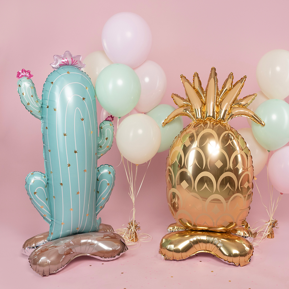 Фольгированный шар-фигура на подставке «Золотой ананас» AIR, 150 см