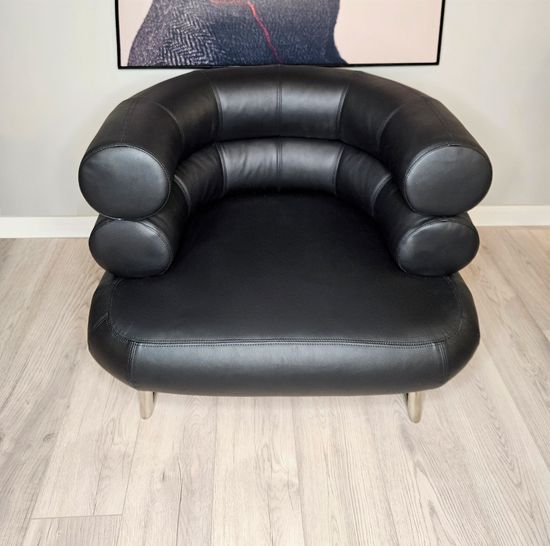Кресло Bibendum черная кожа