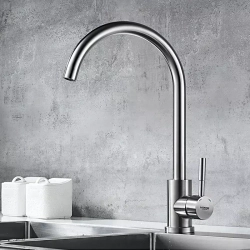 Смеситель для кухни Ledeme L4998-3 нержавеющая сталь