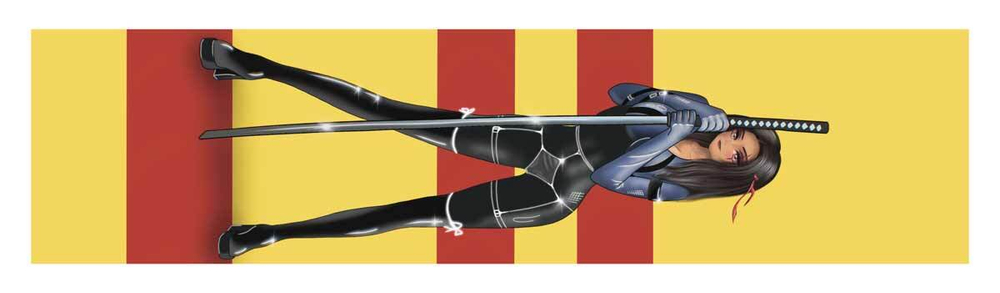 Шкурка для самоката Shkura Prod KillBill 15,24x60,96cm "девушка с мечом"