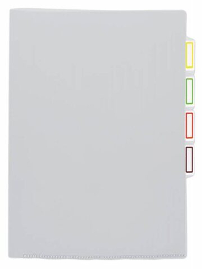 Папка-уголок 3 отделения БЮРОКРАТ плотная -E356clear прозрачная