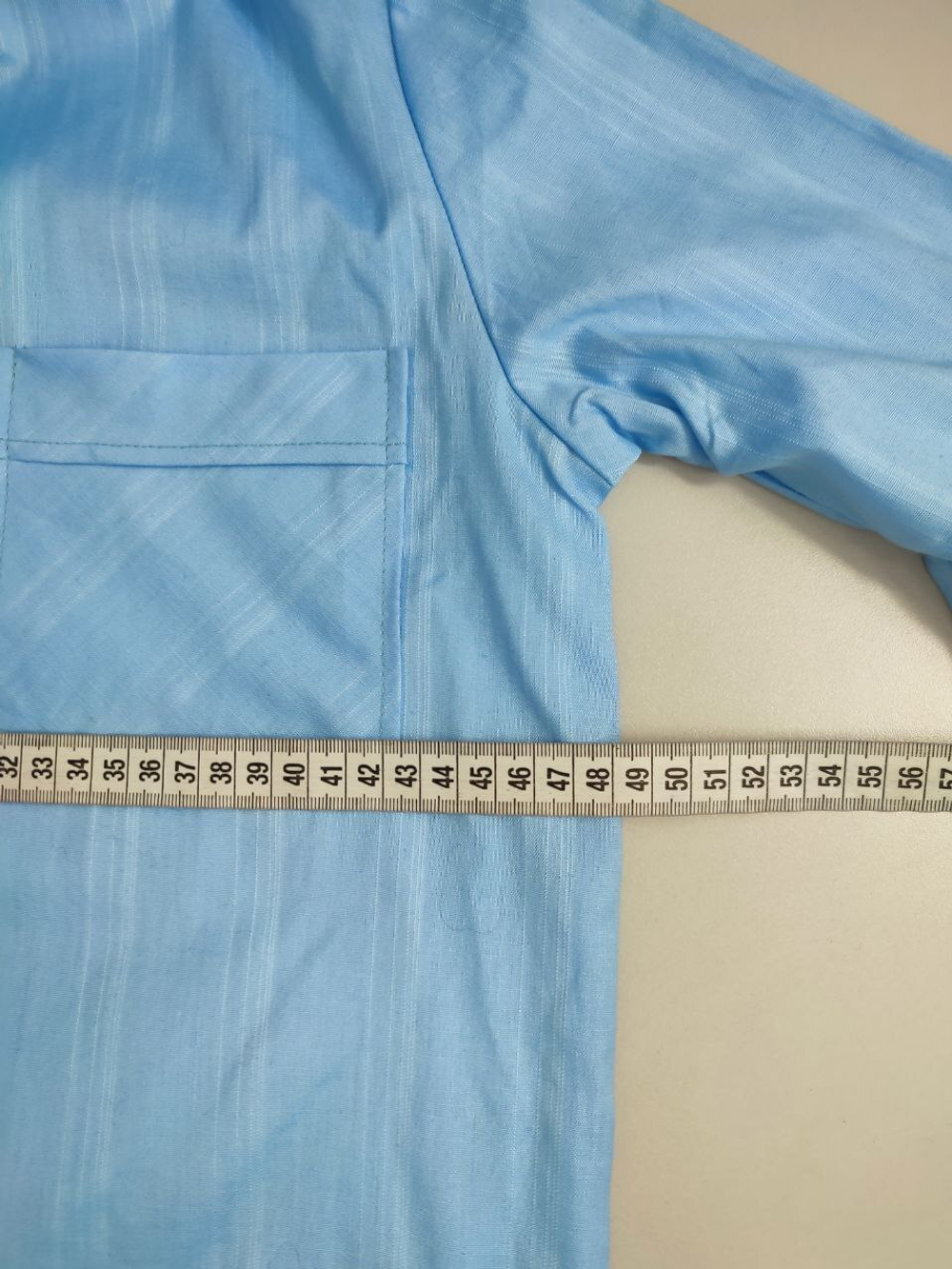 Рубашка голубая классическая 44-46 размер, новая