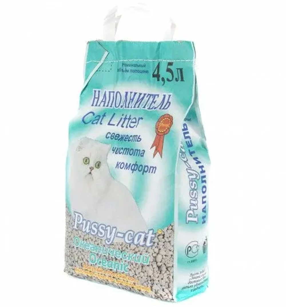 PUSSY-CAT Океанический Наполнитель для кошачьего туалета