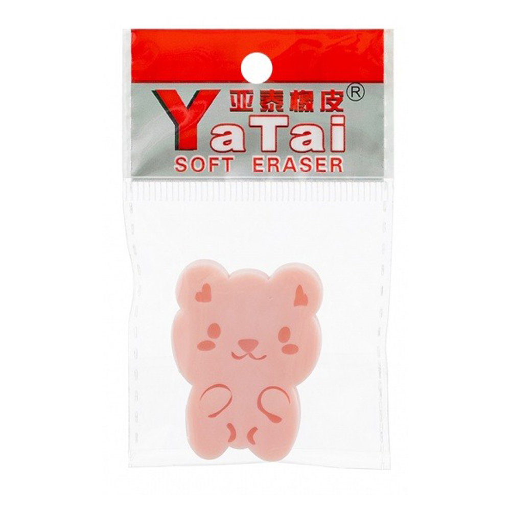 Ластик Basir, фигурный, серия "Мишка", разноцветный корпус в индивидуальной упаковке