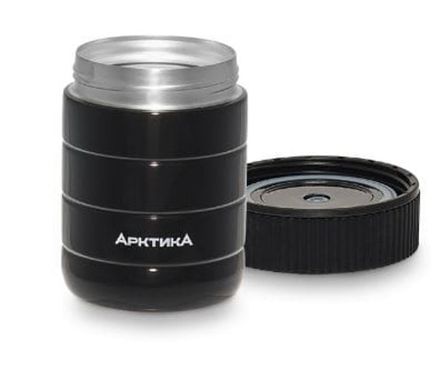 Термос для еды вакуумный, бытовой, тм «Арктика»,0.48 л (чёрный)