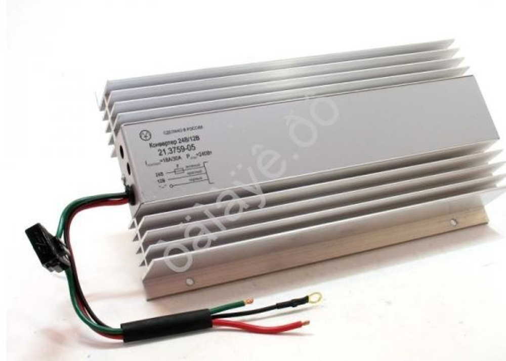 Преобразователь напряжения с 24Vна12V (30А) 3759-05 "АВТОТОРГ"(конвектор)  (АТ38496)