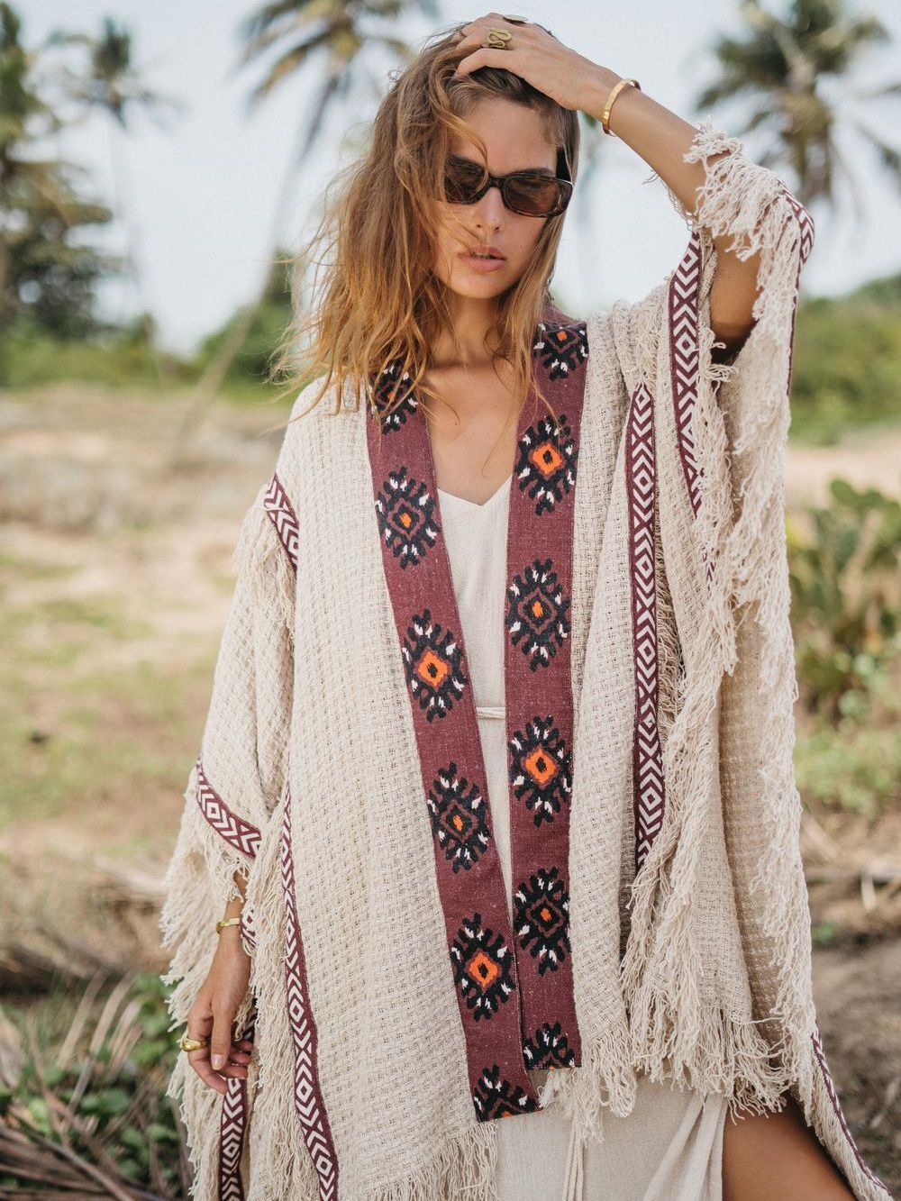 Берберское пончо-накидка