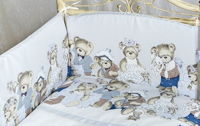 Бортик в кроватку Lappetti "Мишкины игрушки"