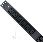 Блок розеток Cabeus SMART-PDU-16-1P-36C13-6C19-I309-M