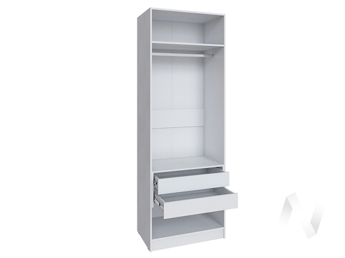 Шкаф Мадрид 0;8 с 2 ящ. внутри без зеркала (белый)