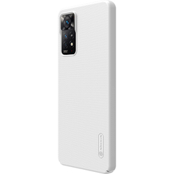 Тонкий чехол белого цвета от Nillkin серии Super Frosted Shield для Xiaomi Redmi Note 11 Pro (Global), 11 Pro 5G (Global), 11 Pro+ 5G India, 11E Pro 5G