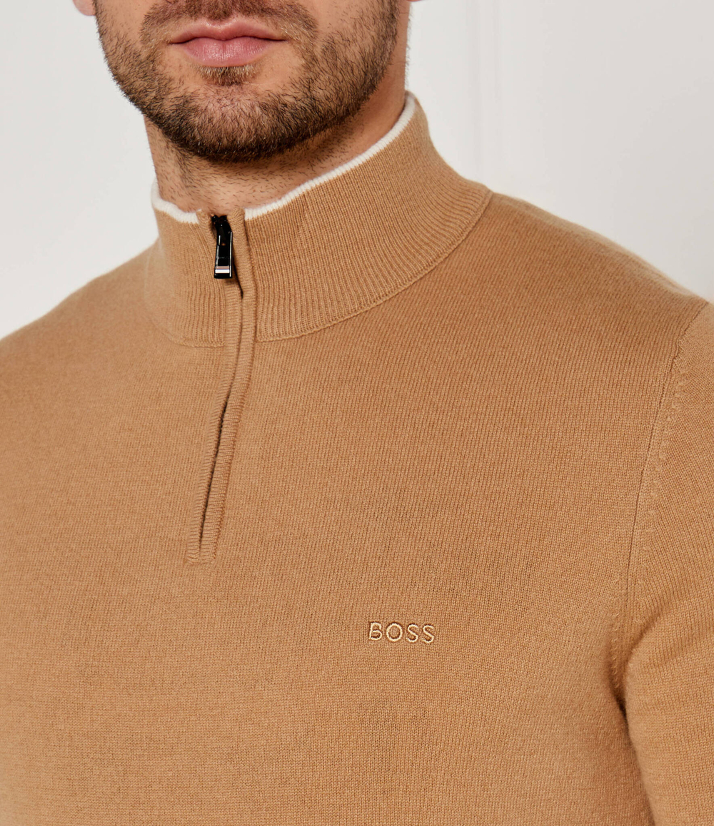 Шерстяной свитер Emarlo BOSS BLACK - бежевый(50530314)