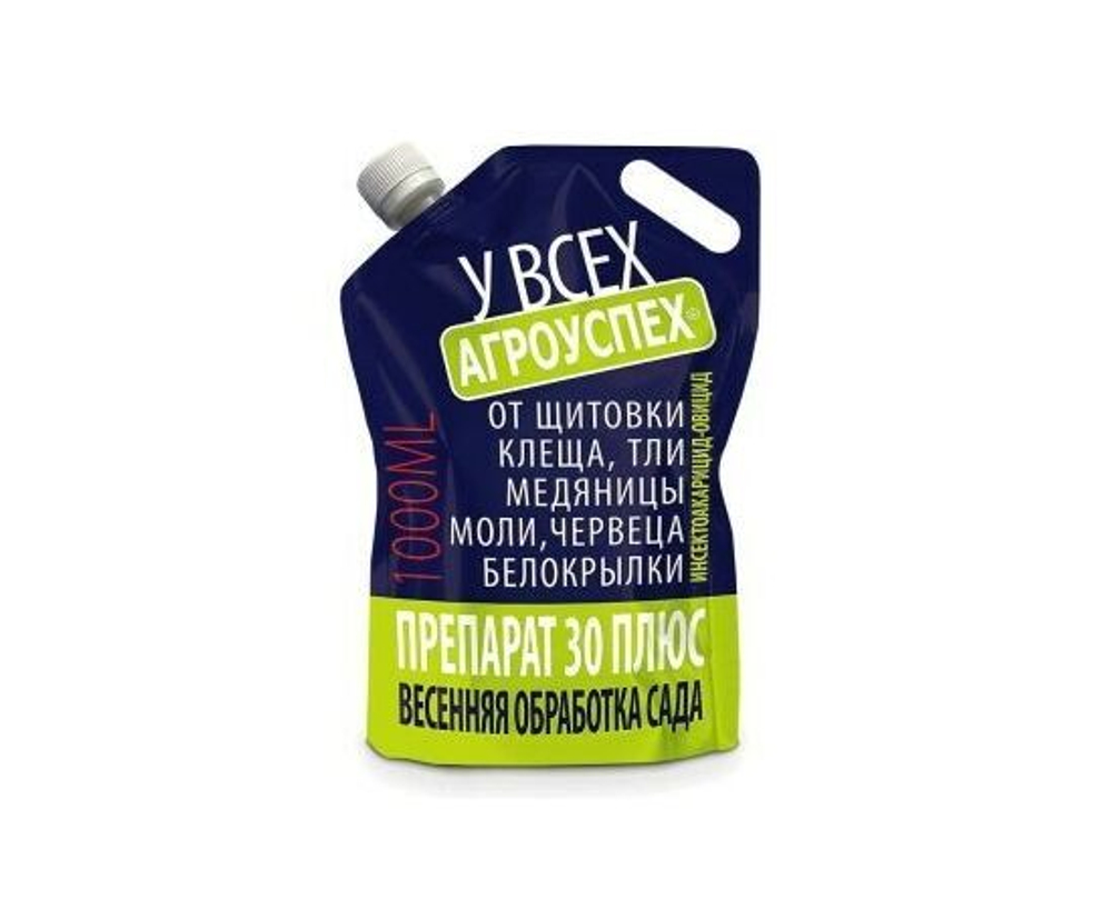 Препарат 30 плюс от вредителей сада и огорода, весенняя промывка сада от зимующих насекомых, 1 л