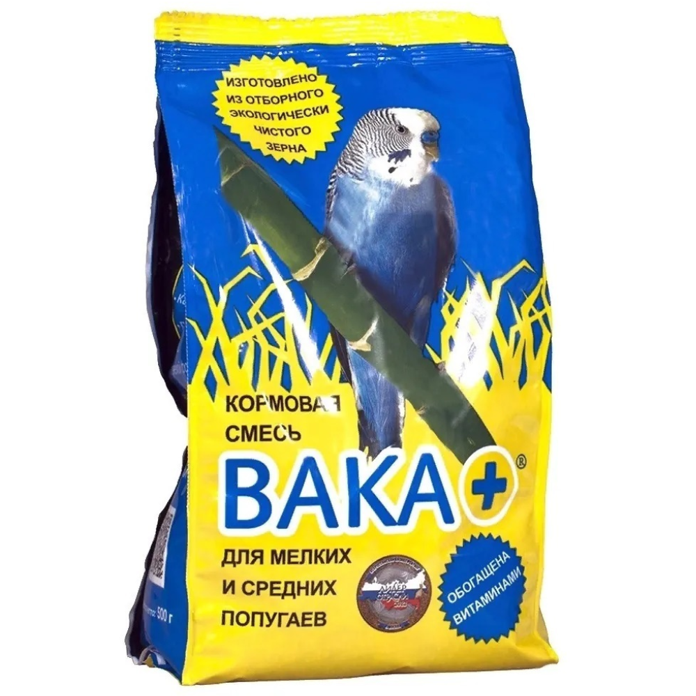 Корм для мелких и средних попугаев Valka 500 гр