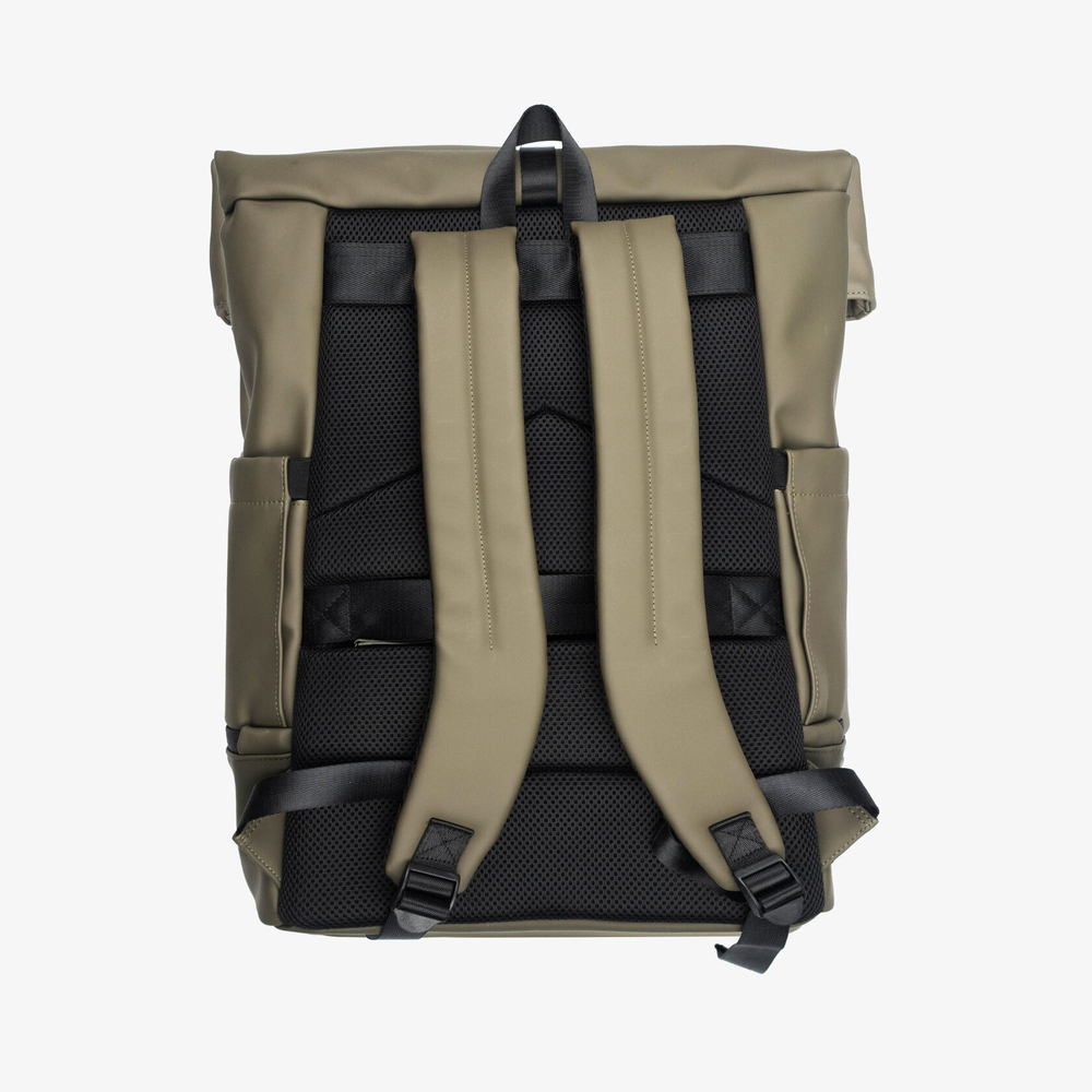 Рюкзак Молодость Roll Top Tech Leather (One Size, Оливковый)