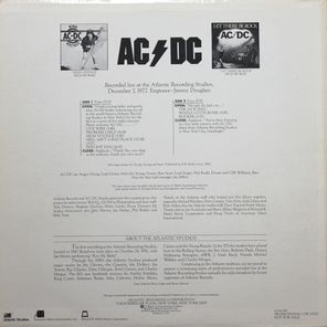 AC/DC / Live From The Atlantic Studios (LP)