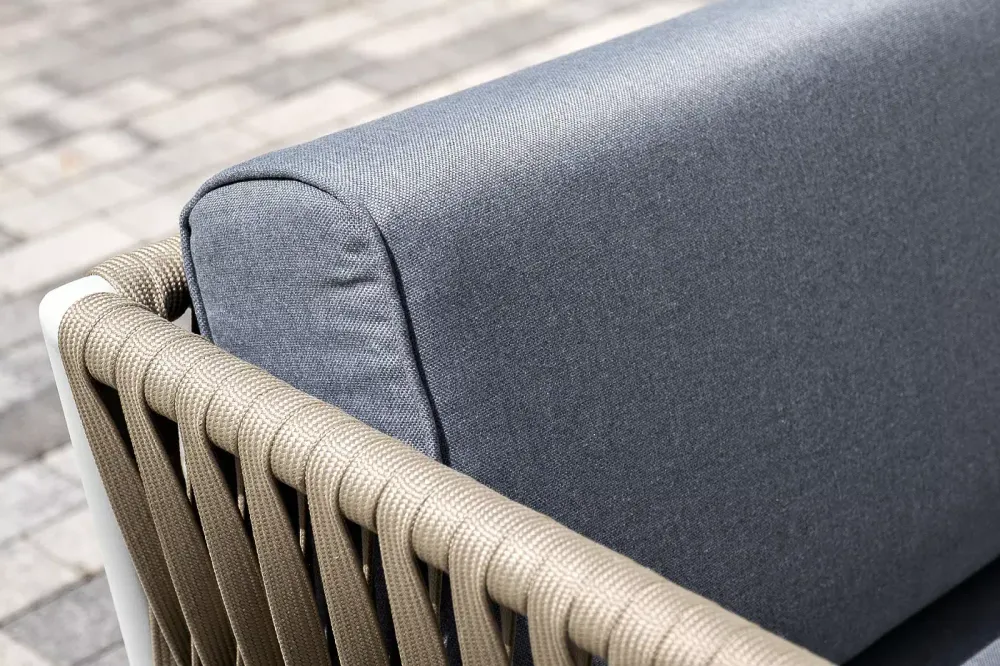 "Касабланка" лаунж-зона плетеная из роупа 4-местная, цвет серый