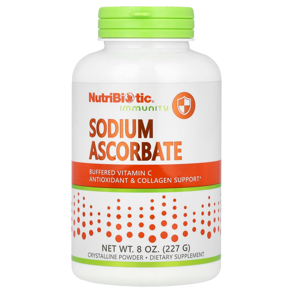 NutriBiotic, Immunity, аскорбат натрия, кристаллический порошок, 227 г (8 унций)