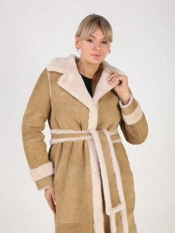 Дубленка зимняя натуральная длинная и теплая