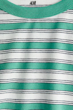 H&M Хлопковая футболка, зеленый