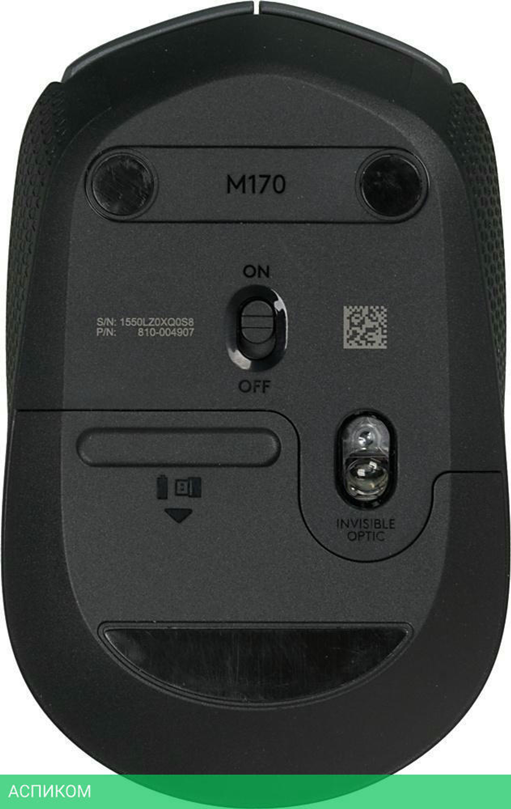 Мышь Logitech M170 серый/черный оптическая (910-004642)