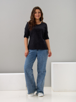 Лонгслив ЛНк-005/черный-варенка