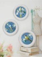 Картины на стену интерьерные на холсте 3 шт. 17.5 см