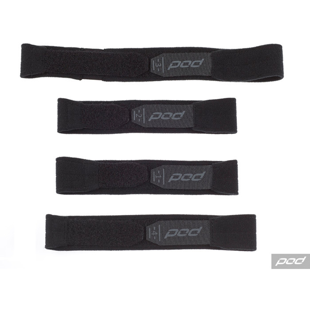 Стрепы наколенников POD KX (Black/Grey, M/L, 2024 (KP330-014-MD/LG))